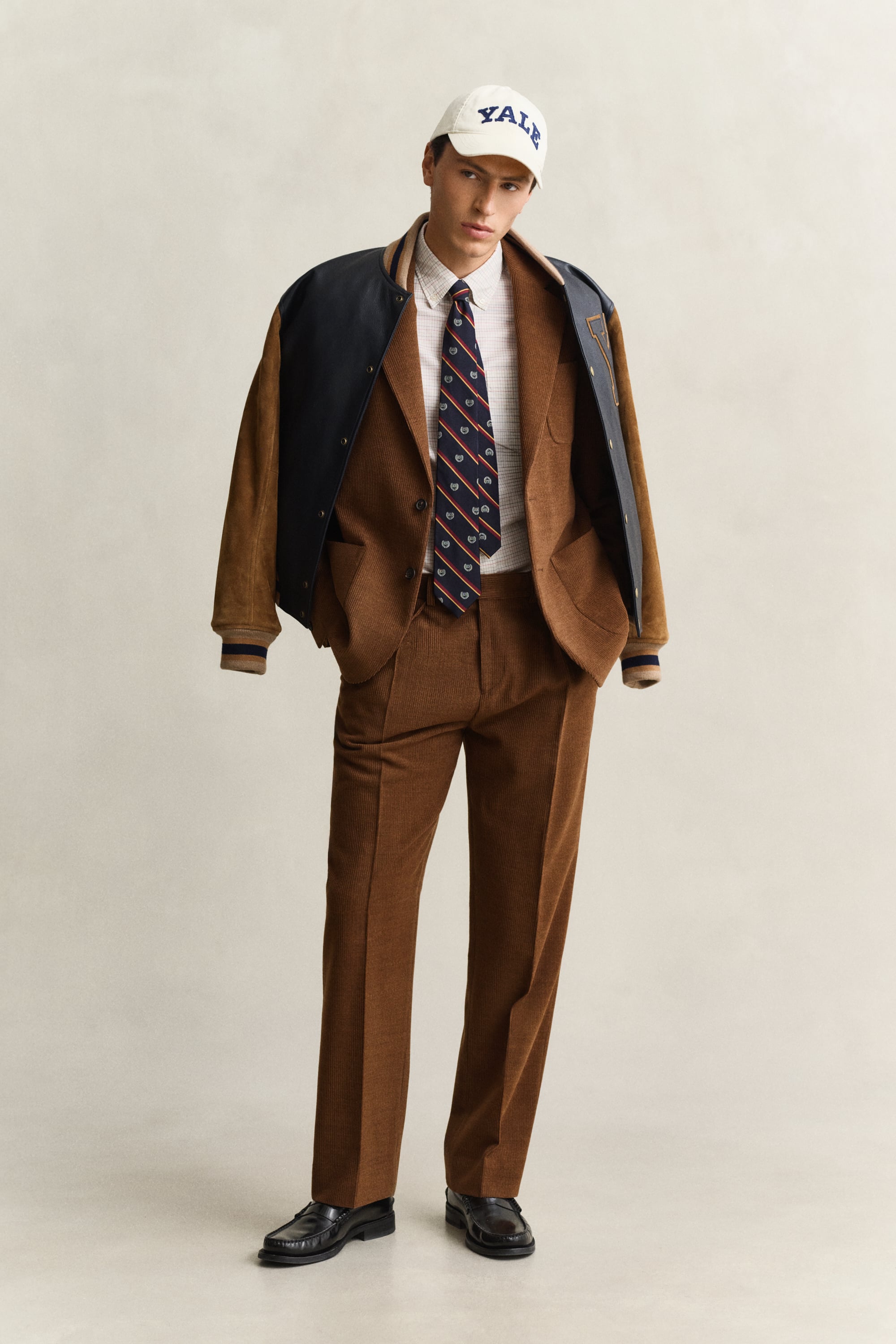 x Yale Wool Corduroy Suit Pants MAHOGANY