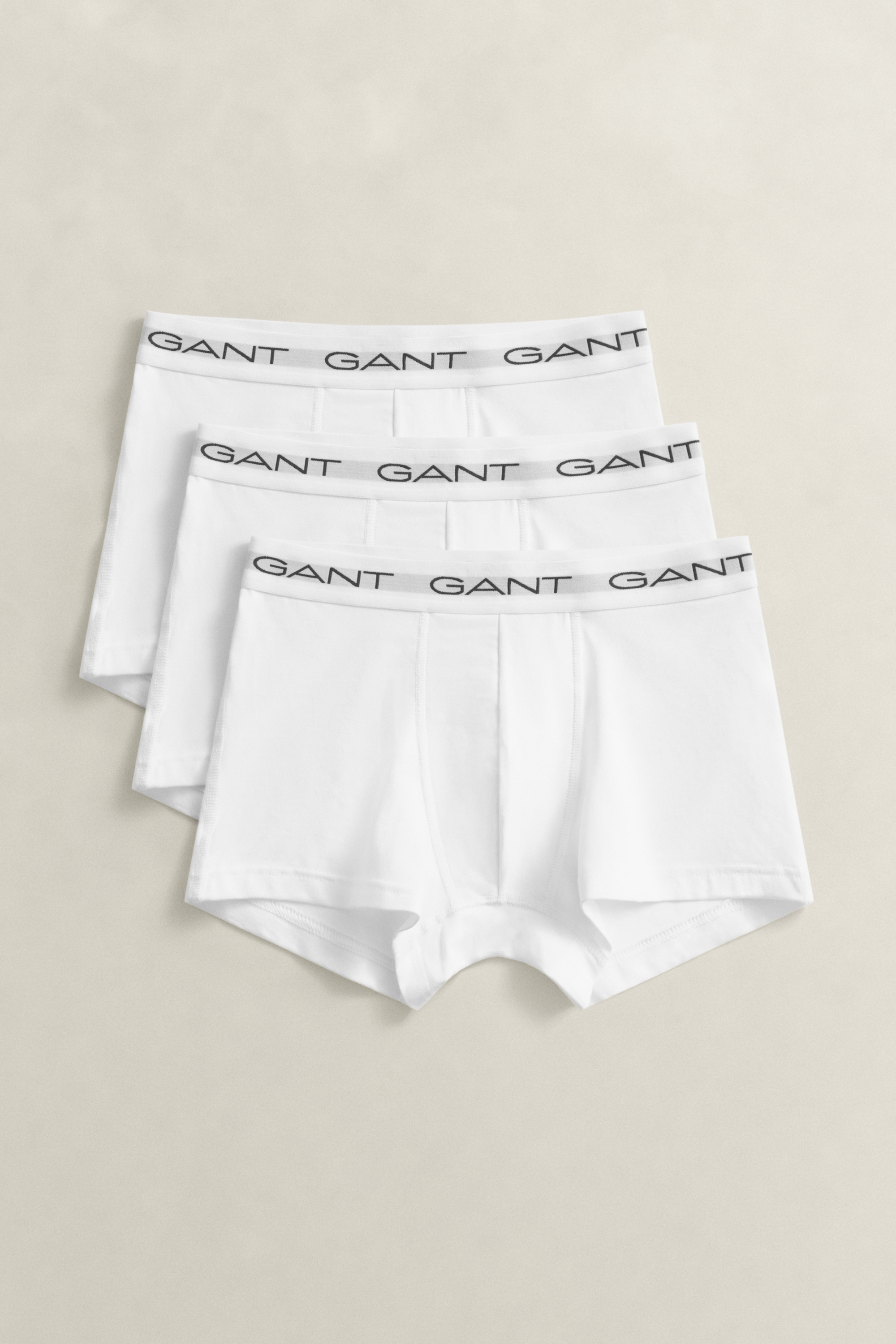 Gant Men's White 3-Pack Trunks (L)