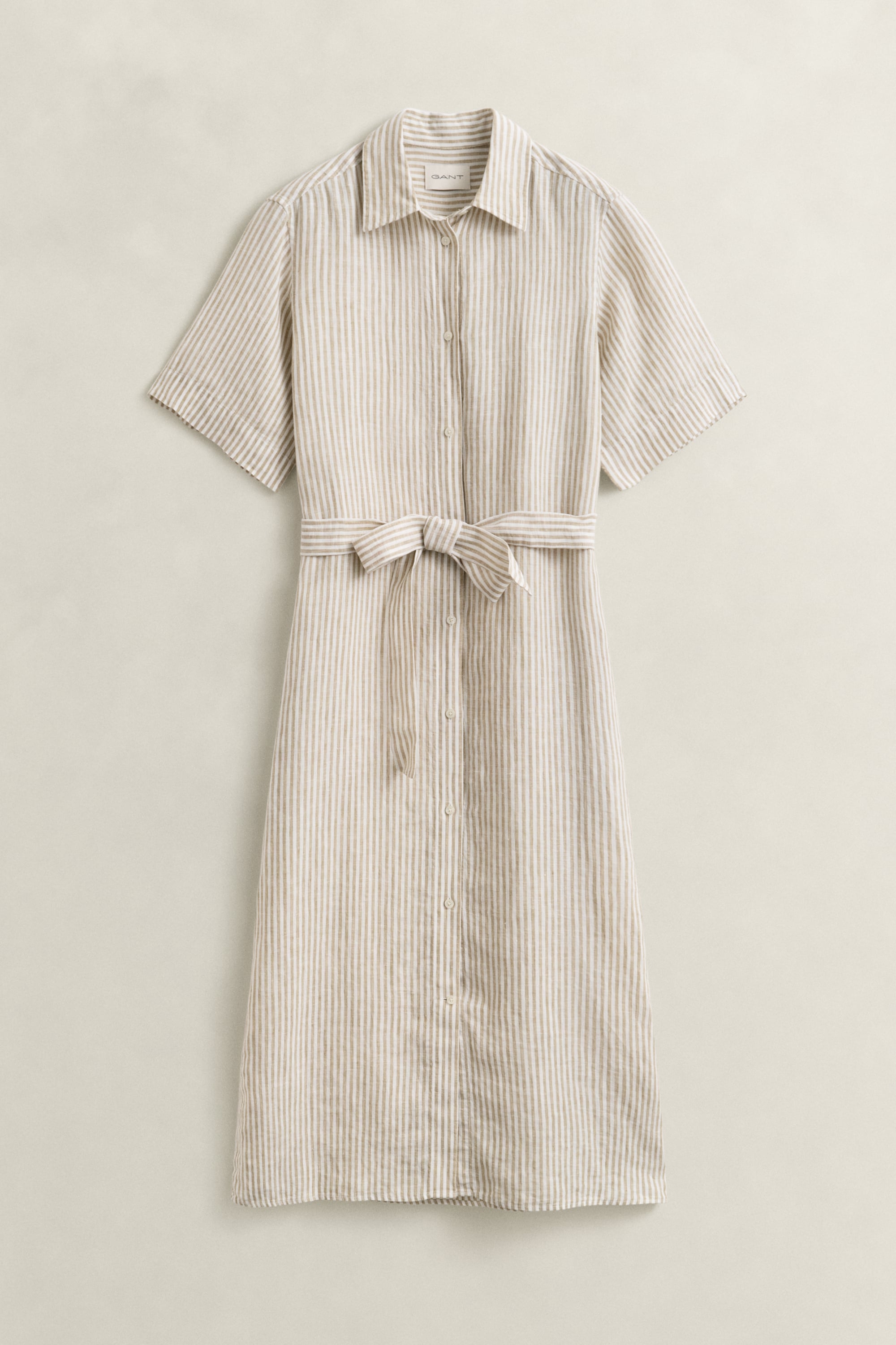 Striped Linen Shirt Dress