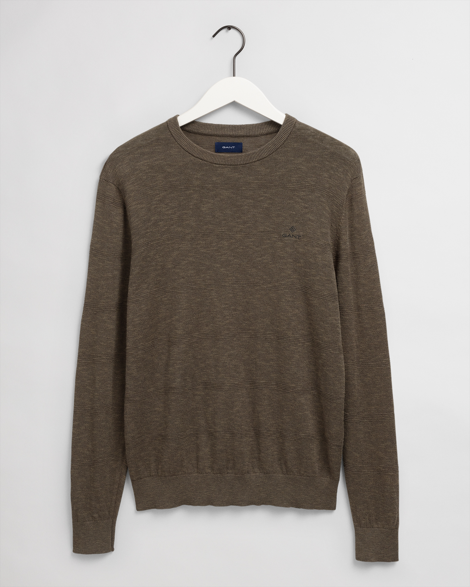 Cotton Silk Linen Crew Neck Sweater - GANT