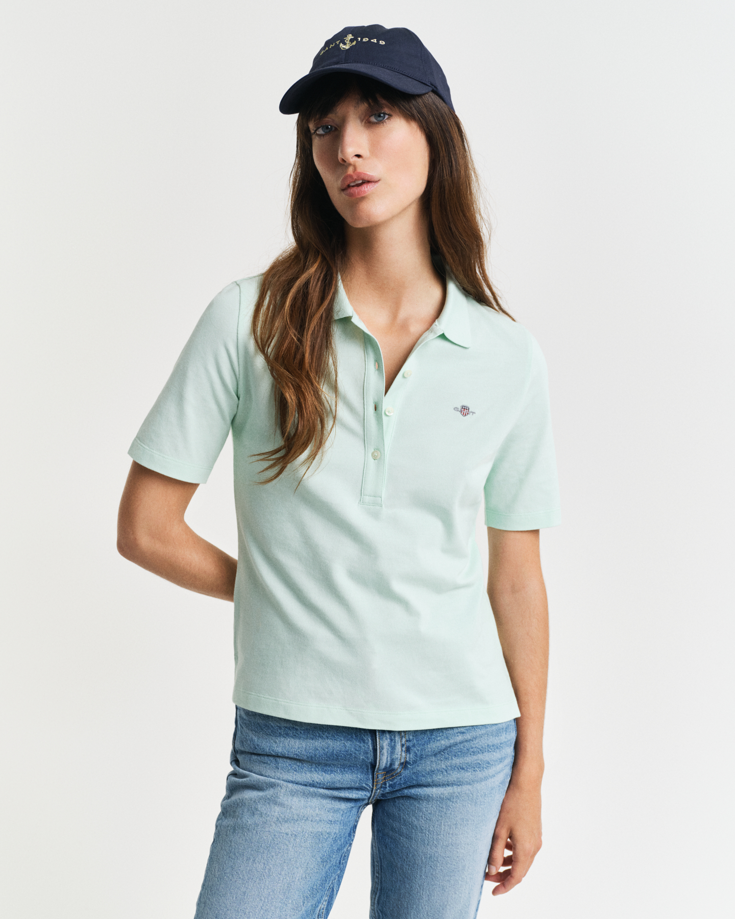 Gant Women's Shield Piqué Polo Shirt ) Xxl