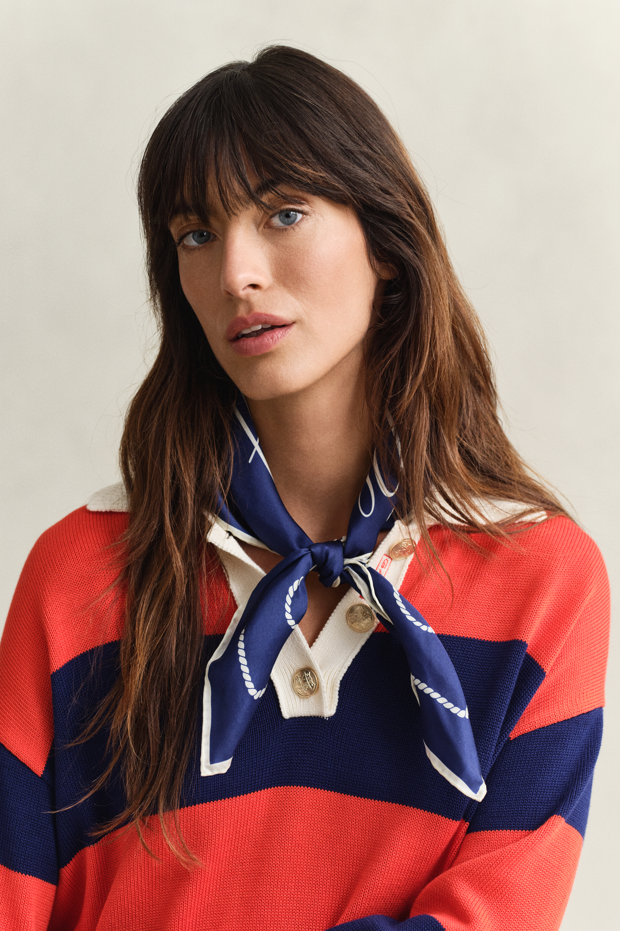 Gant Women's Navy Rope Silk Scarf (One Size) Rich