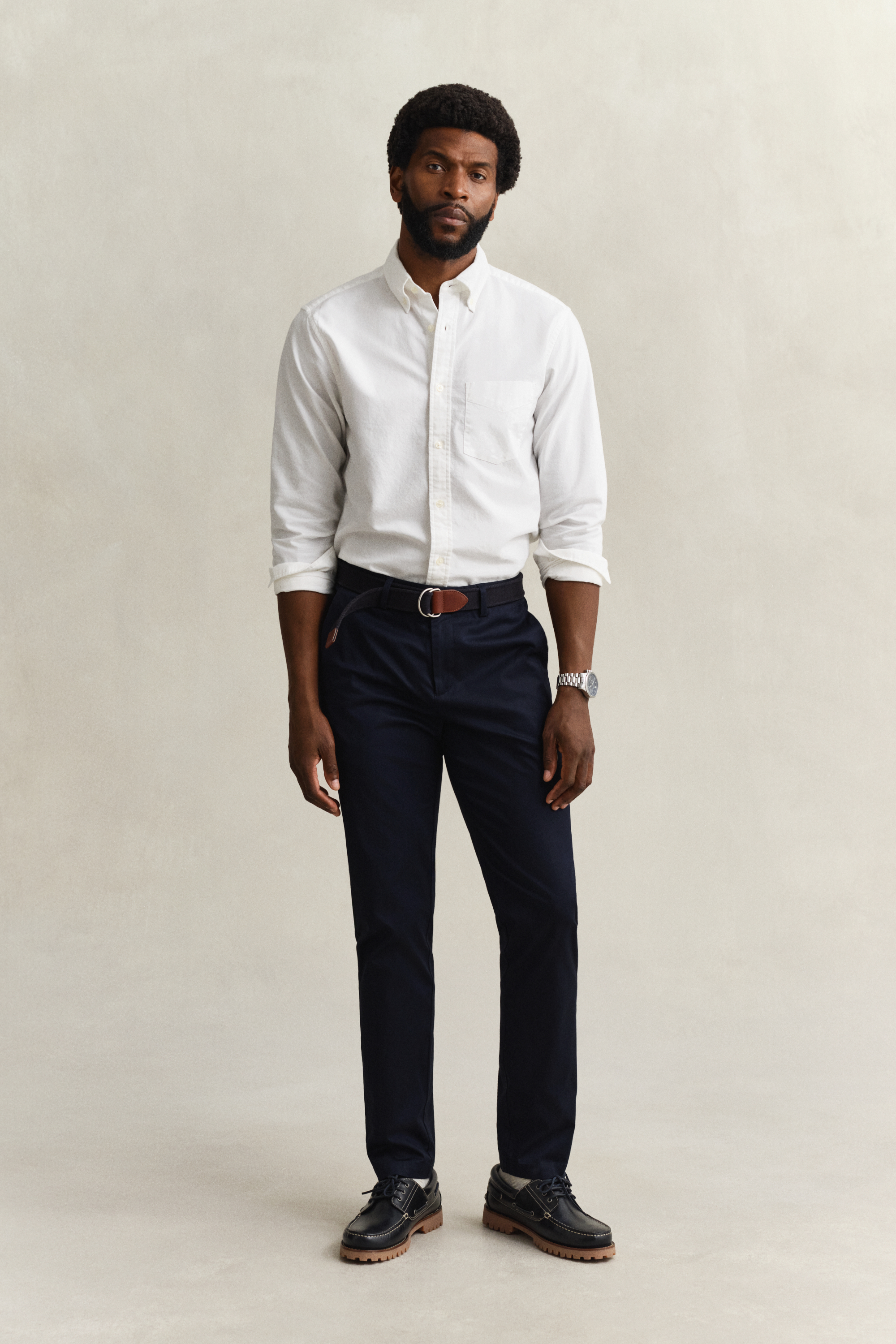 Gant Men's Navy Sport Chinos (34/34) Evening Blue
