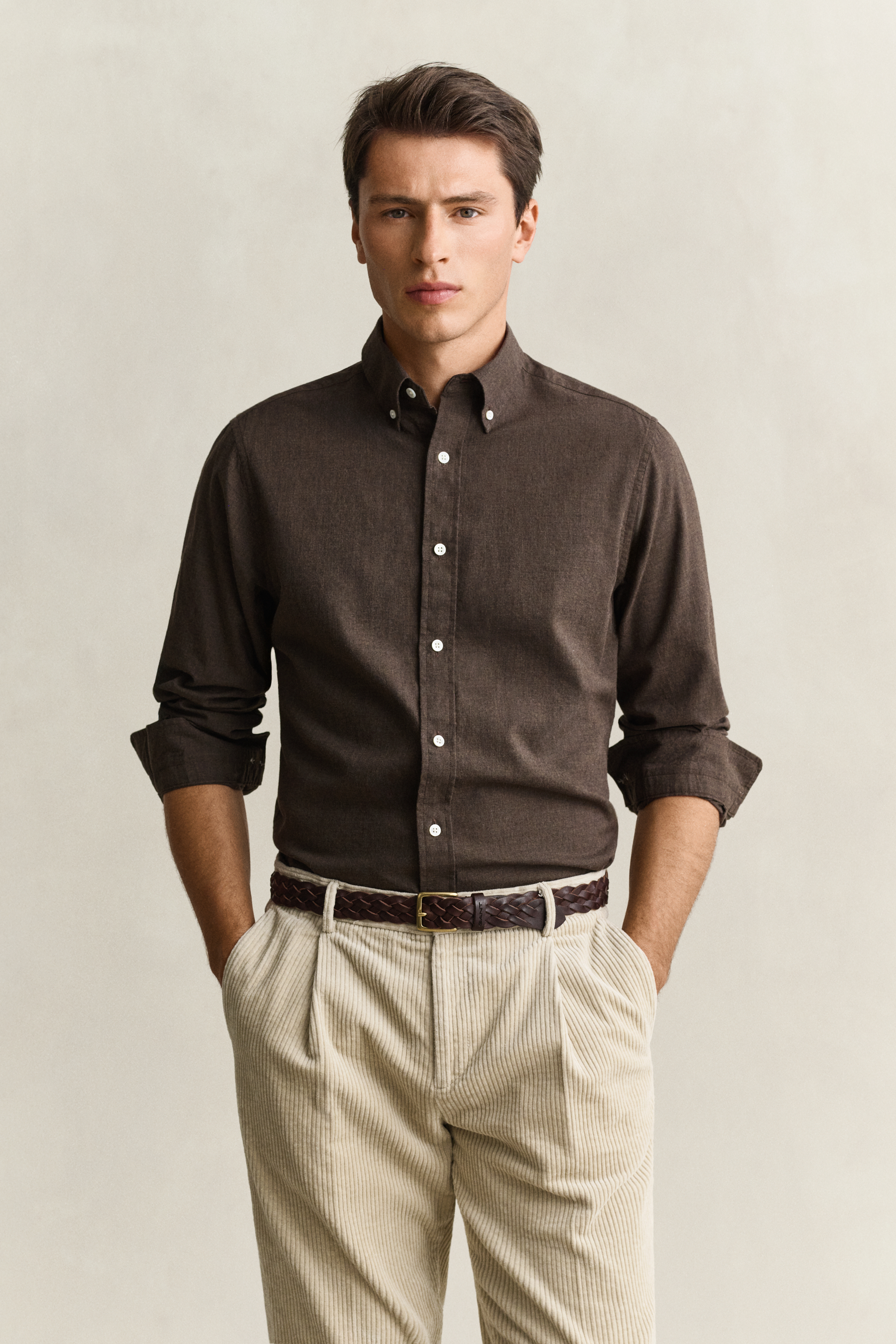 Cotton Cashmere Shirt MELANGE