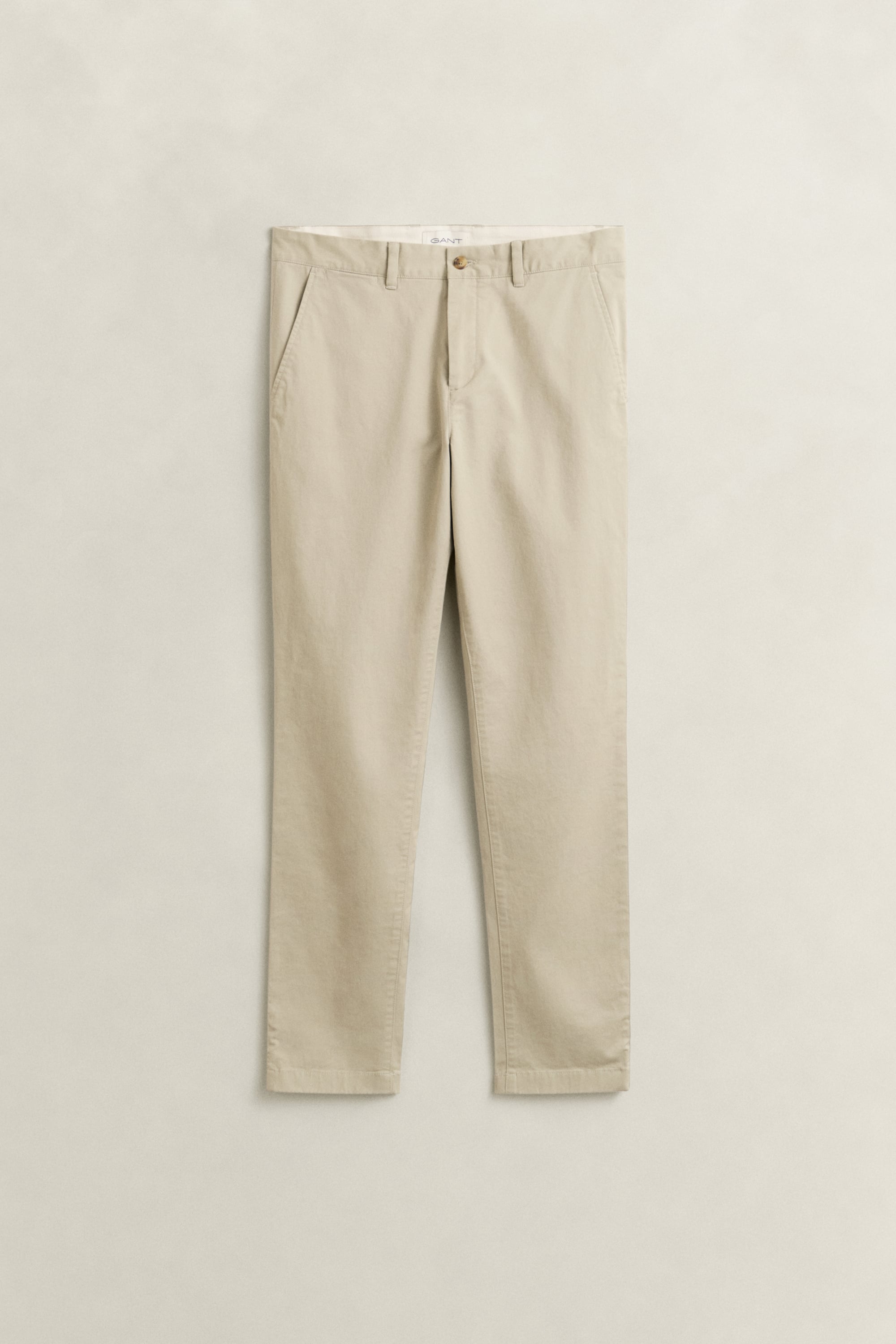 Gant Men's Clay Beige Slim Fit Classic Chinos (42/32)