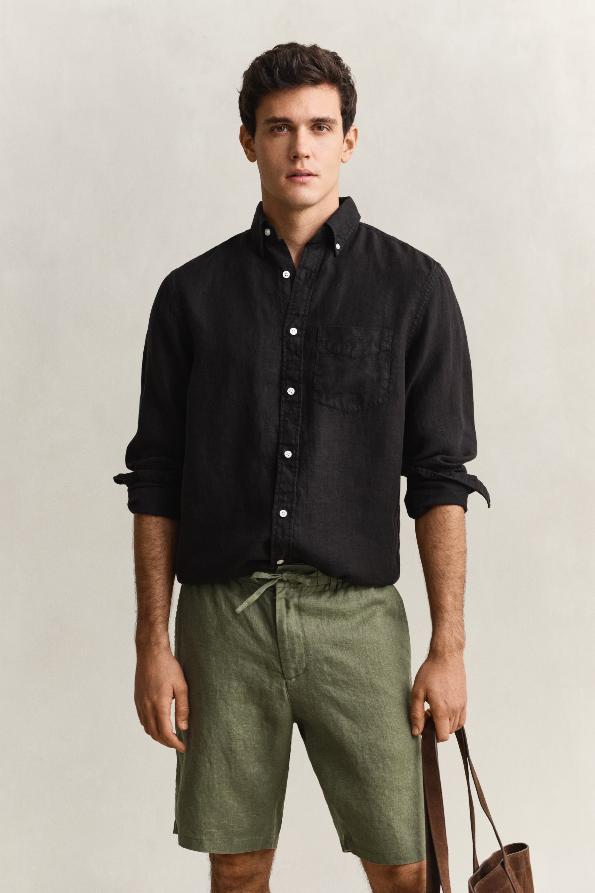Gant Men's Black Linen Shirt (4Xl)