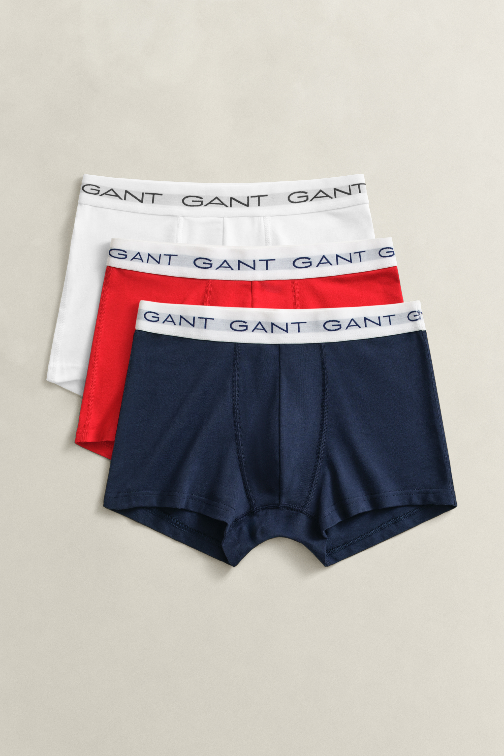 Gant Men's Multicolor 3-Pack Trunks (M)