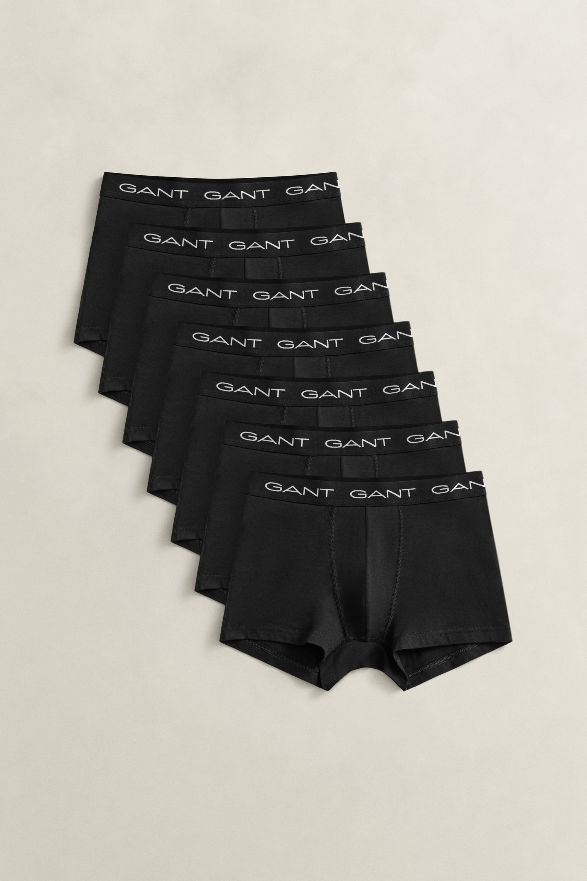 Gant Men's Black 7-Pack Trunks (Xxxl)