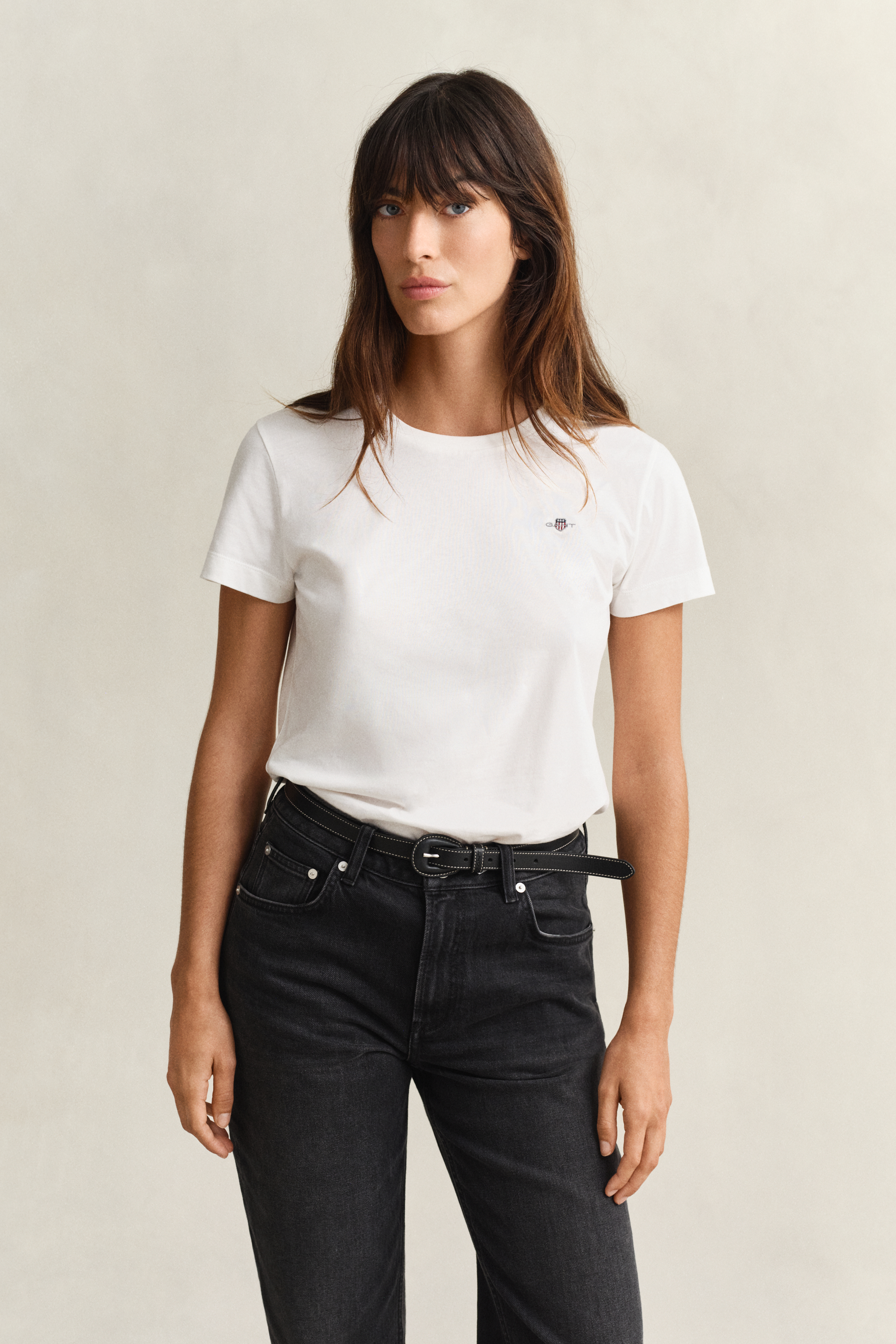 Gant Women's White Shield T-Shirt (Xxxl)