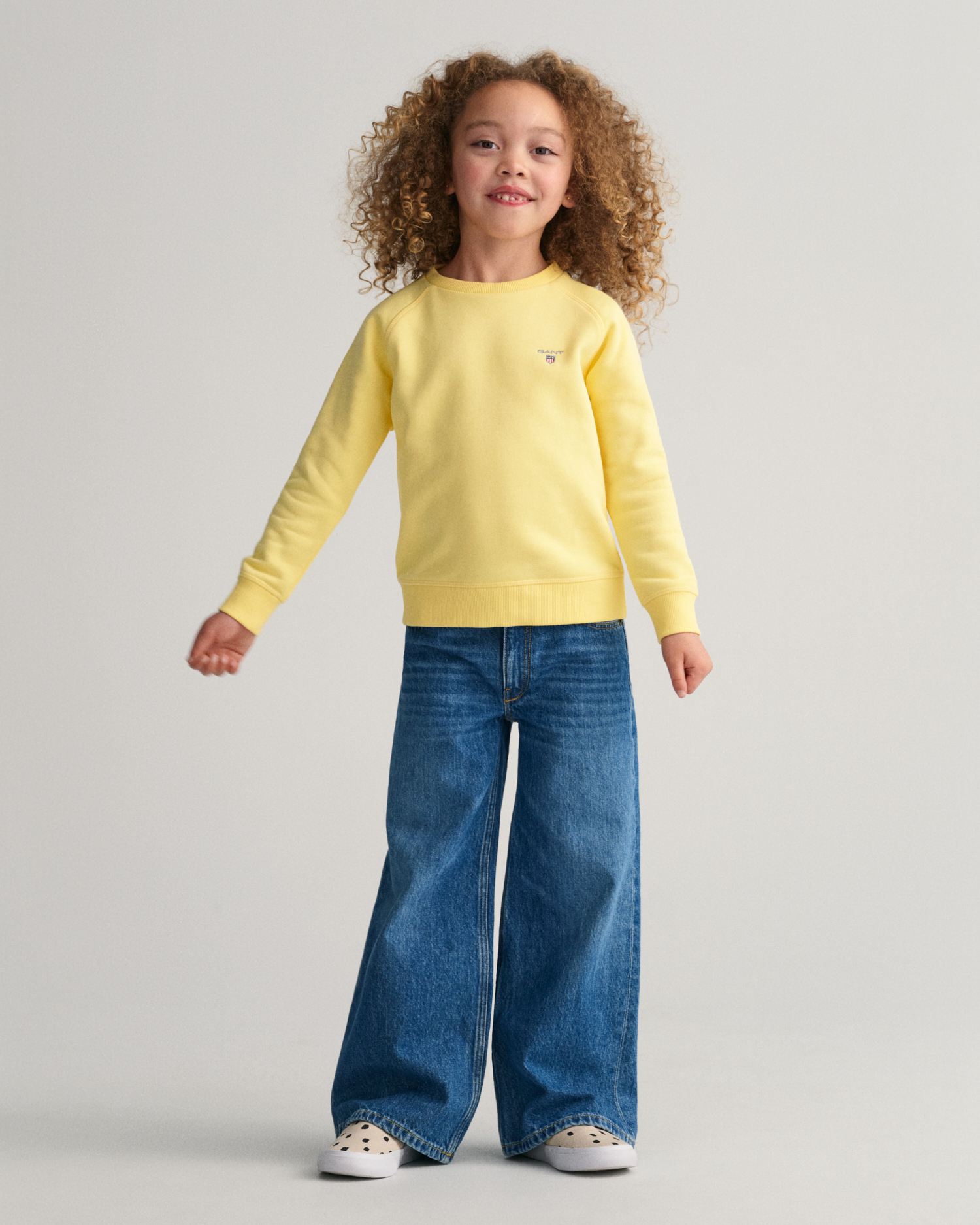 GANT Kids Girls Wide Leg Jeans (98/104) Blue