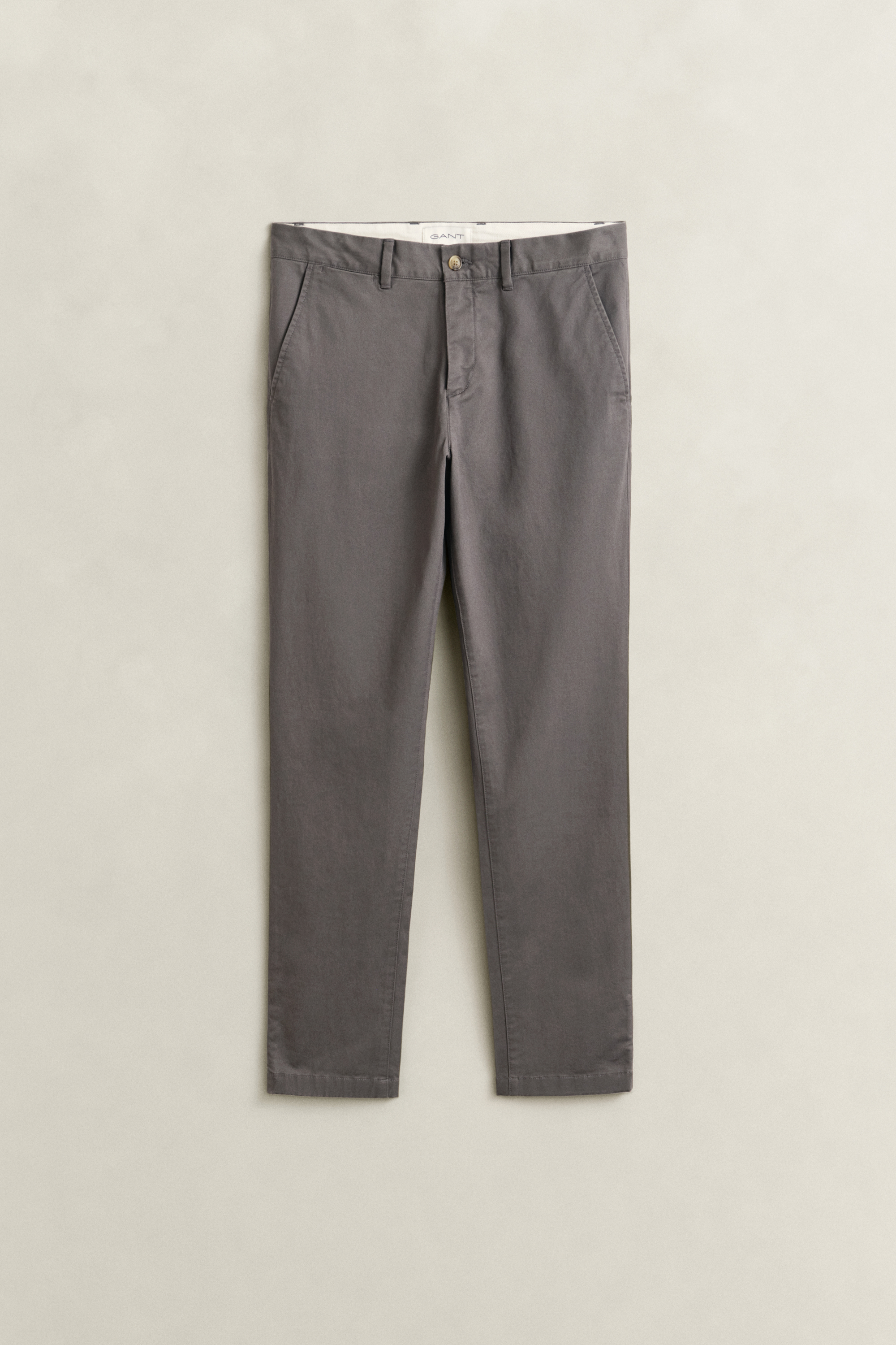 Gant Men's Dusky Anthracite Slim Fit Classic Chinos (42/32)