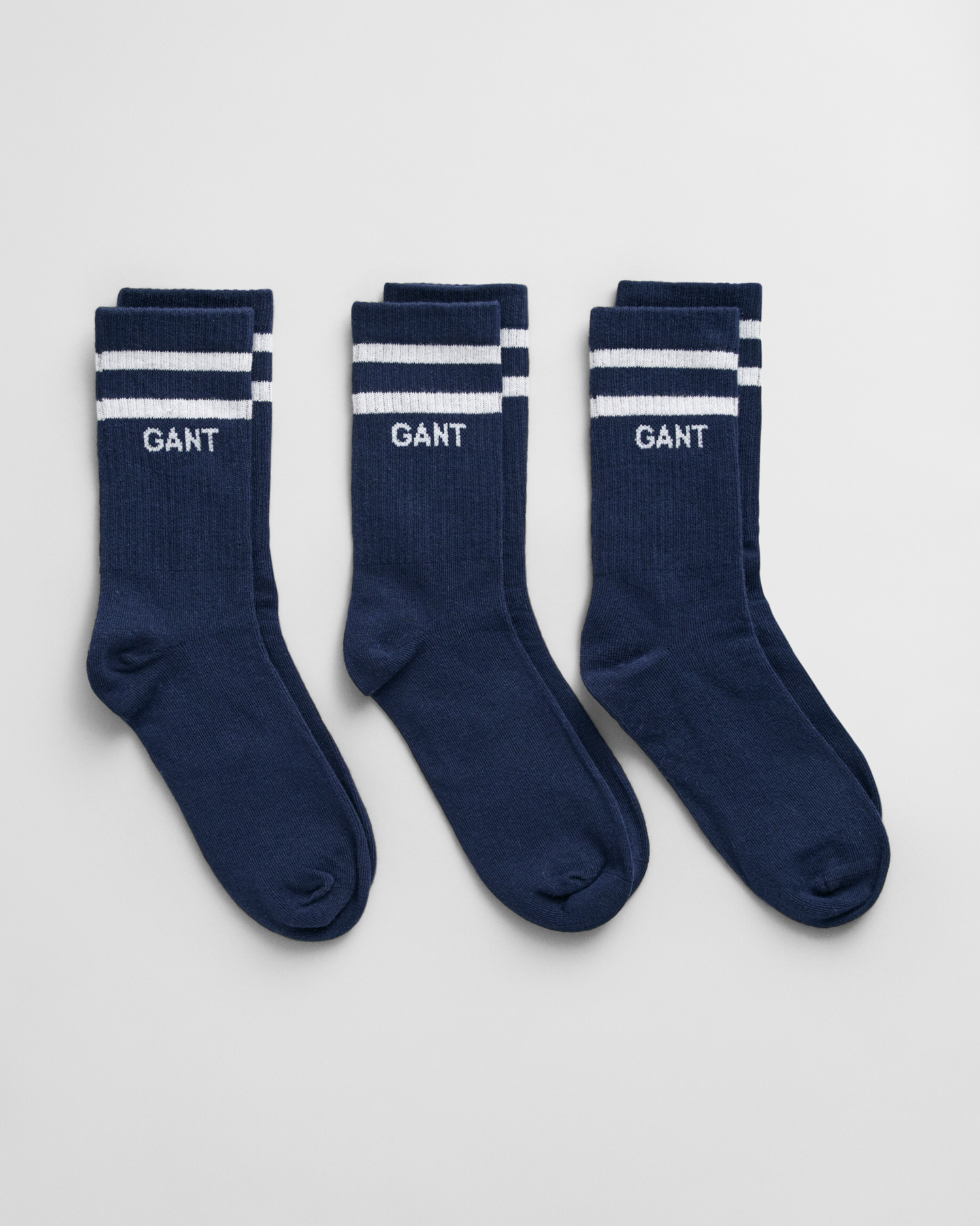 Gant Unisex Blue Teens Teens 3-Pack Sport Socks (40-42) Size 40-42