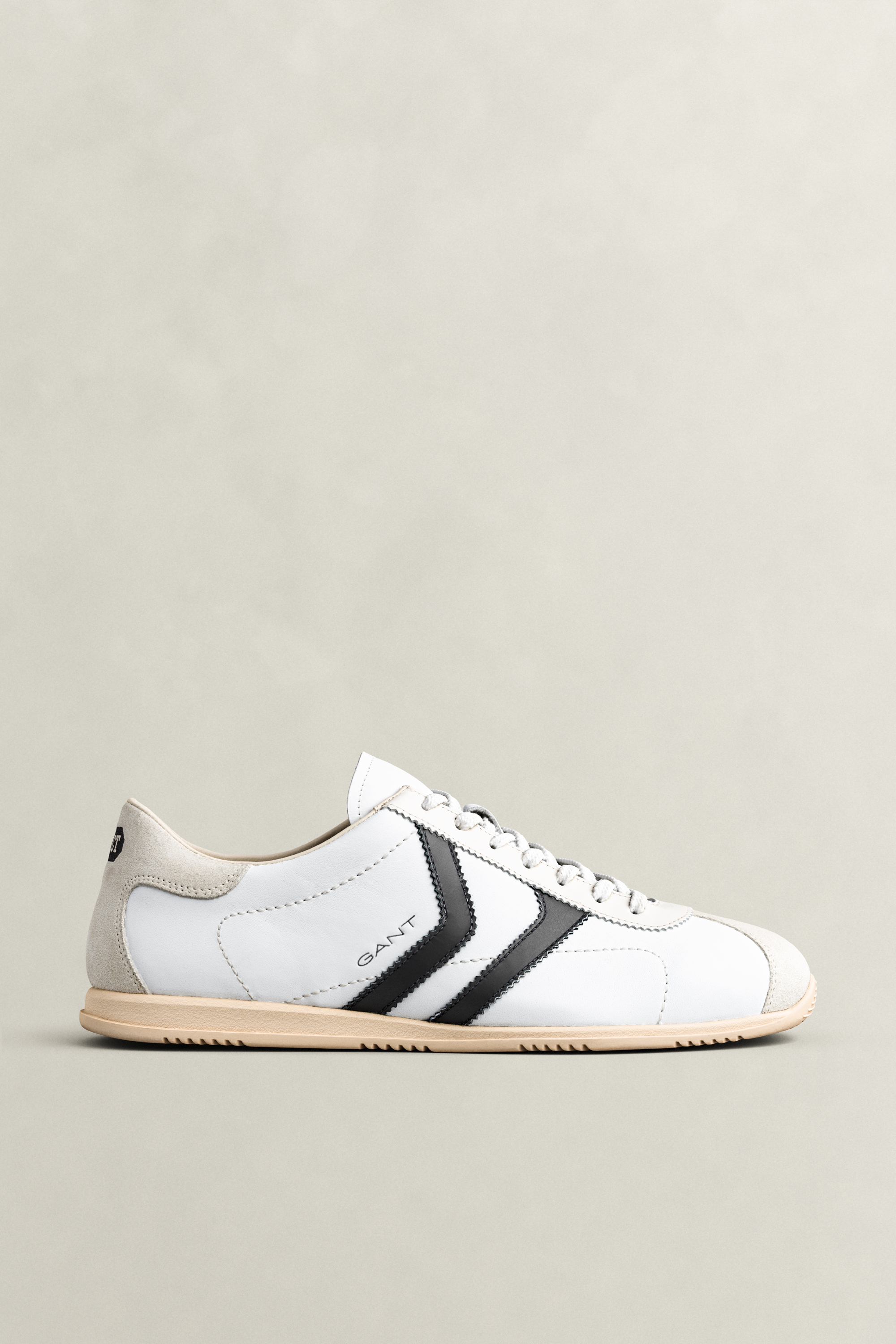 Gant Men's White Spearclub Leather Sneakers (43)