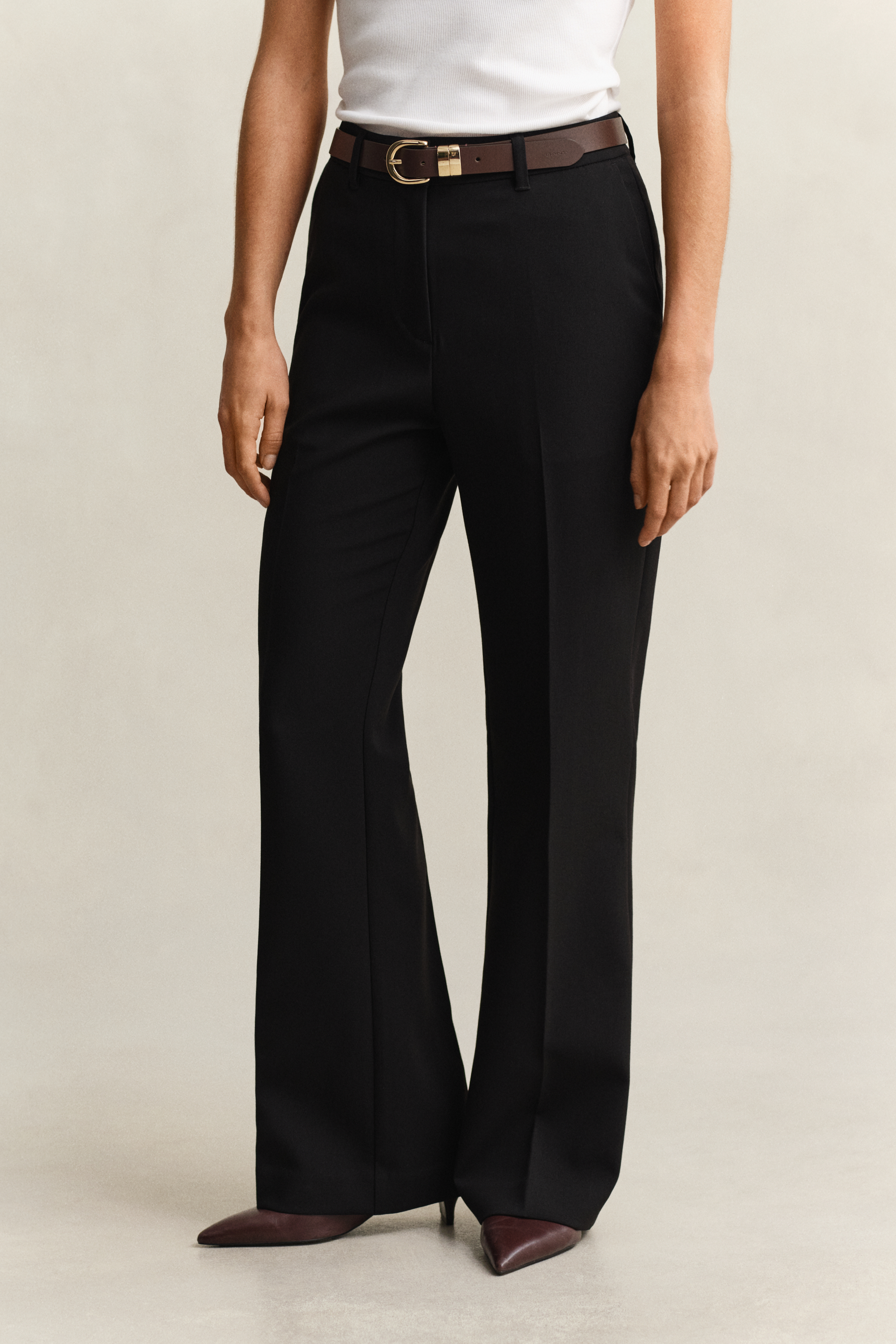 Gant Women's Black Flared Slacks (46)