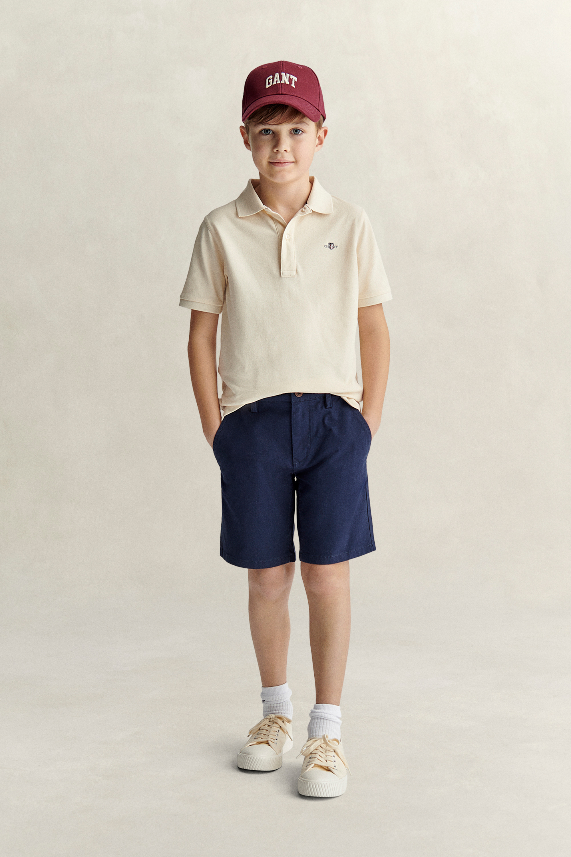 Gant Men's Navy Teens Teen Boys Chino Shorts (122/128) Marine