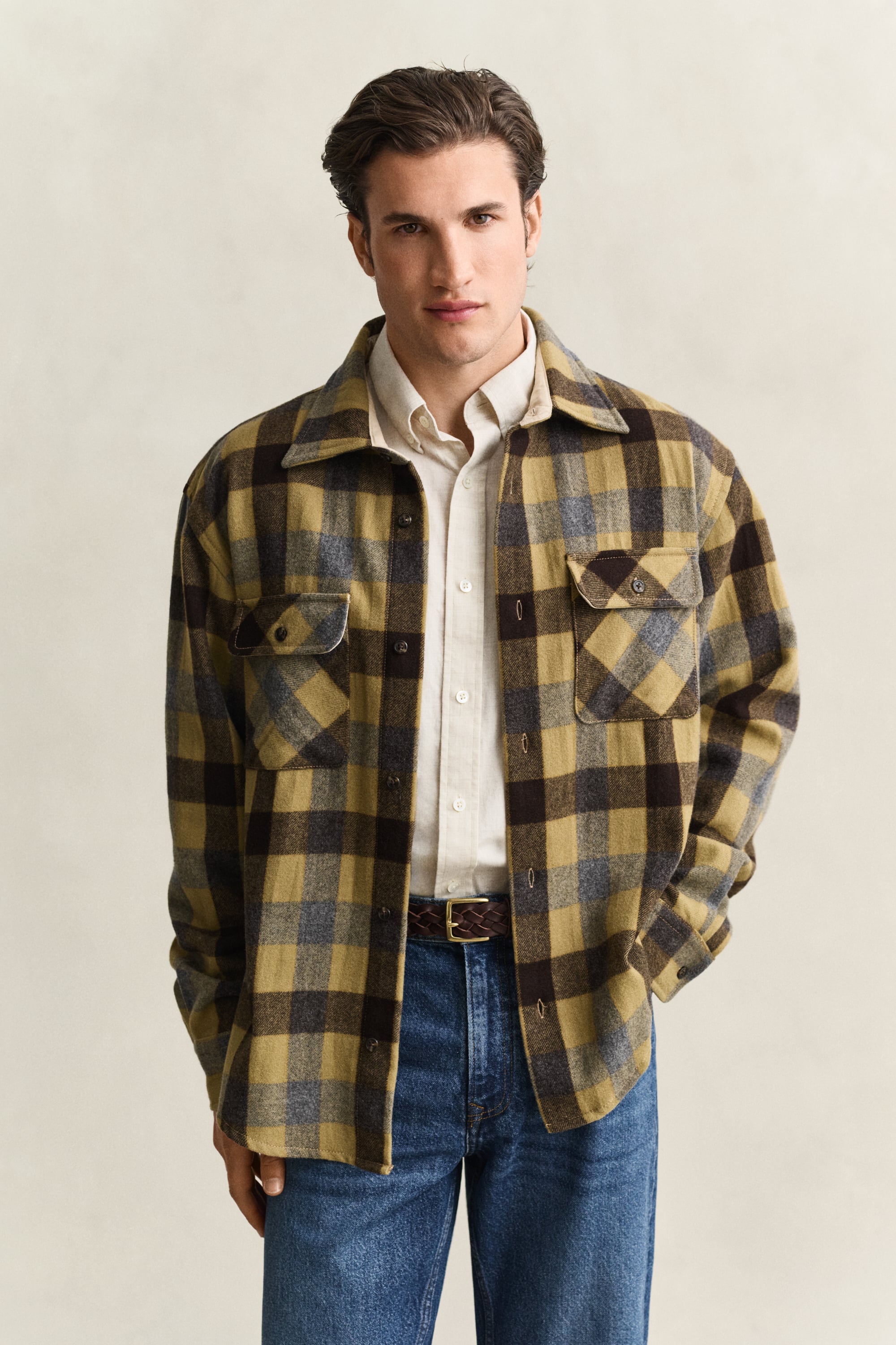 Checked Wool Shirt WARM