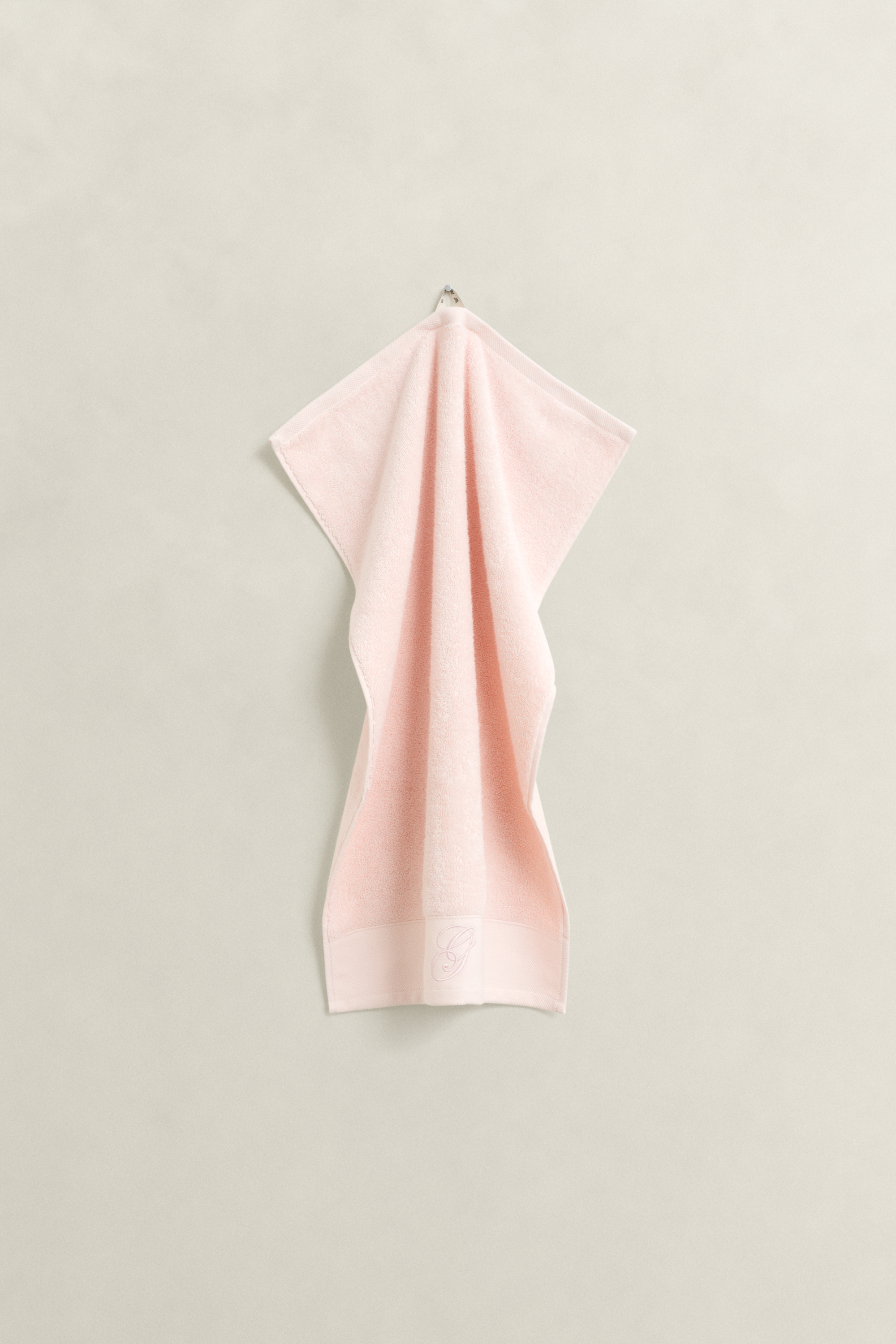 Gant Unisex Pink Embrace Home Decor Embroidered Towel 50X70 (50X70)