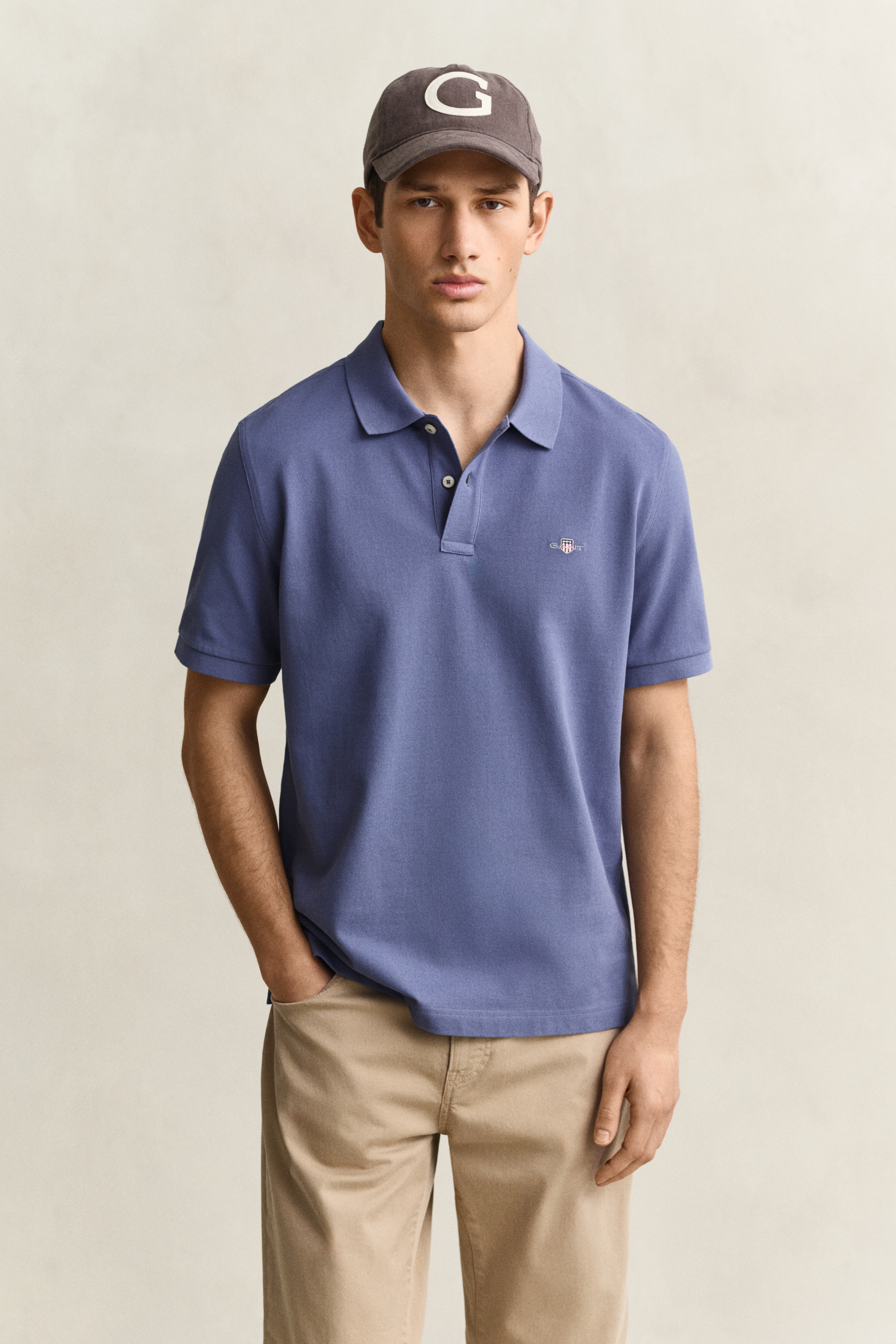 Gant Men's Blue Horizon Classic Regular Polo Shirt (Xxl)
