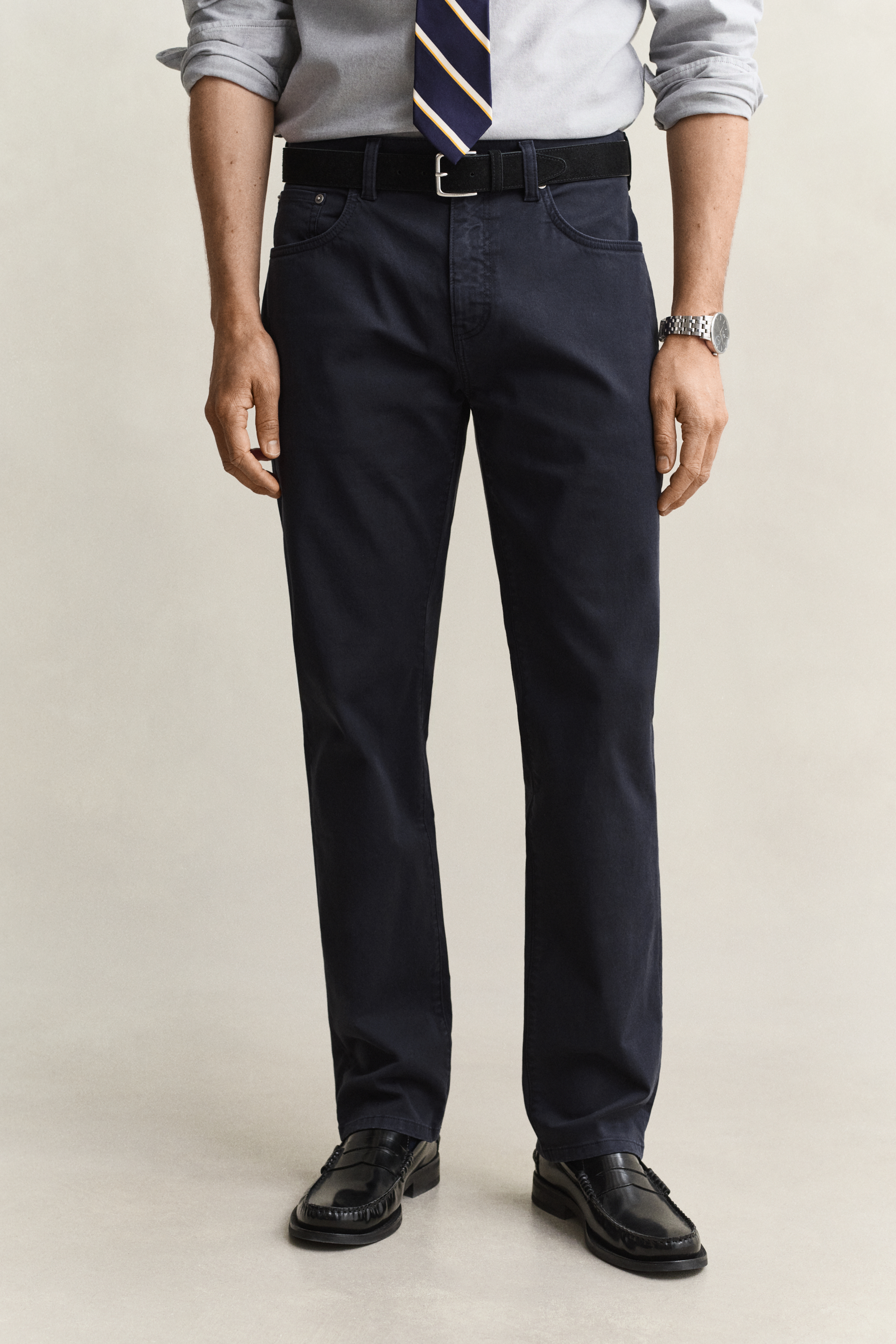 Gant Men's Navy Regular Fit Desert Jeans (36/34) Evening Blue