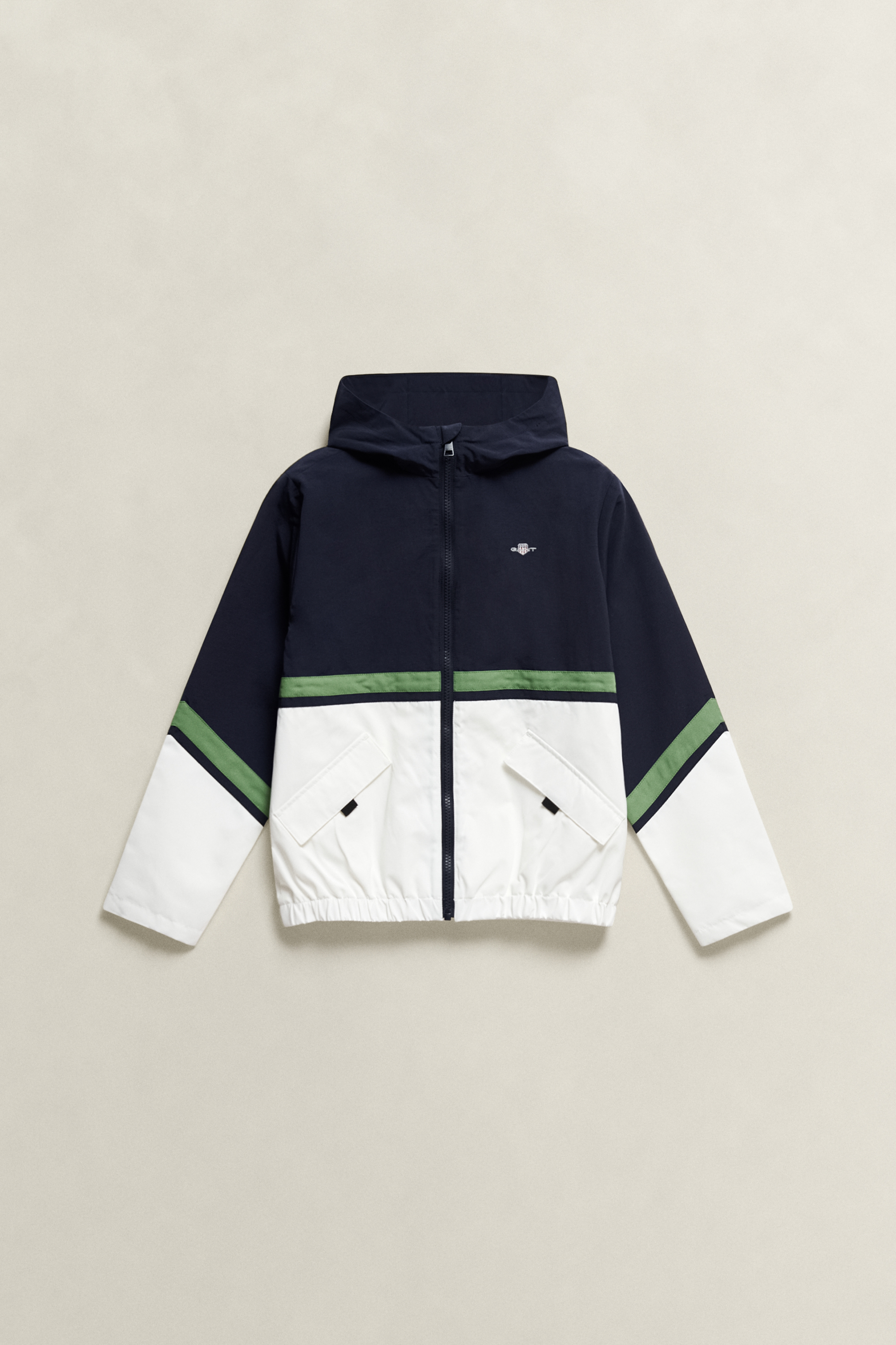 Gant Boys Navy Kids Contrast Windcheater (110/116) Evening Blue