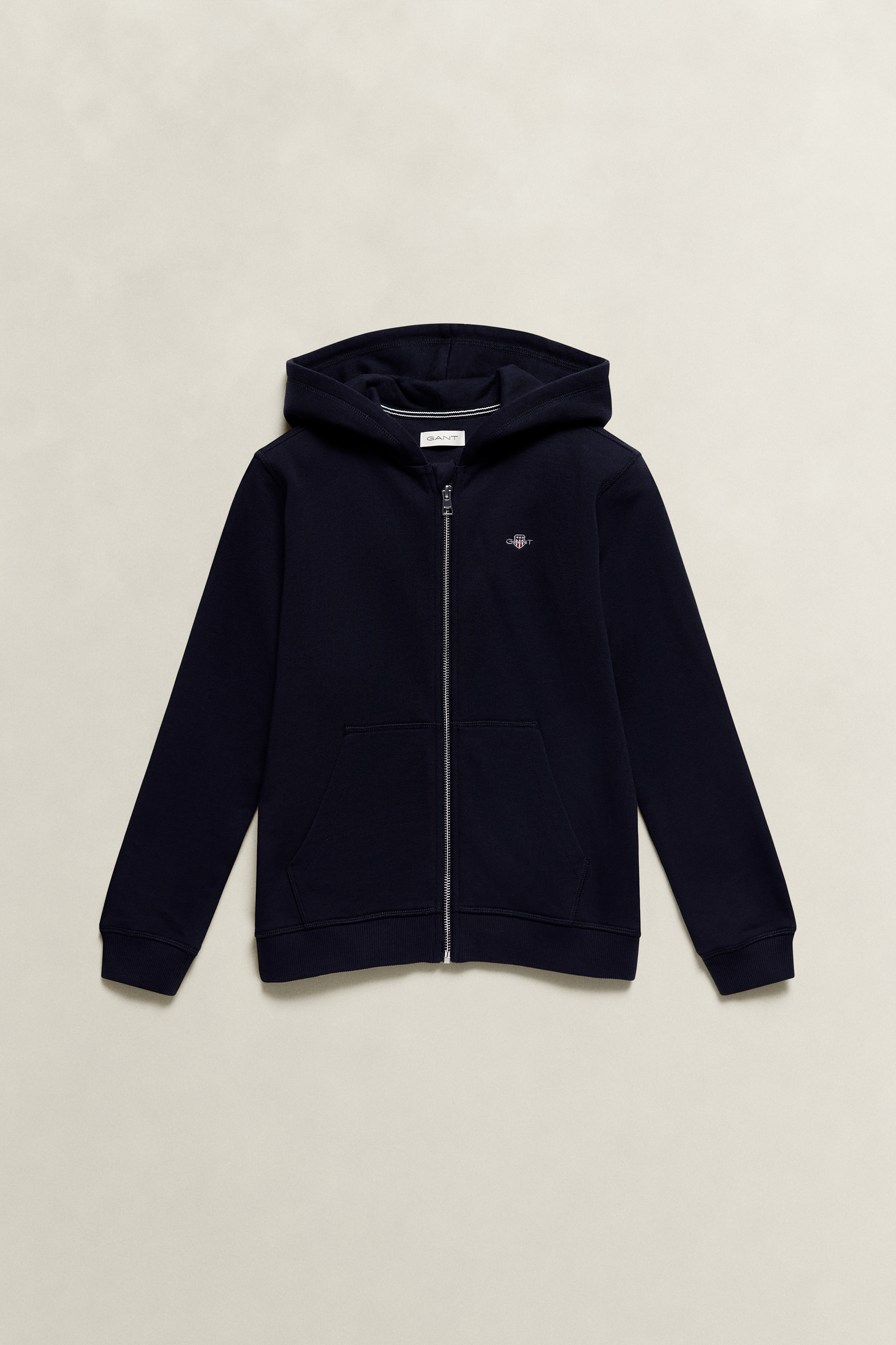 Gant Unisex Navy Teens Shield Zip Hoodie (122/128) Evening Blue