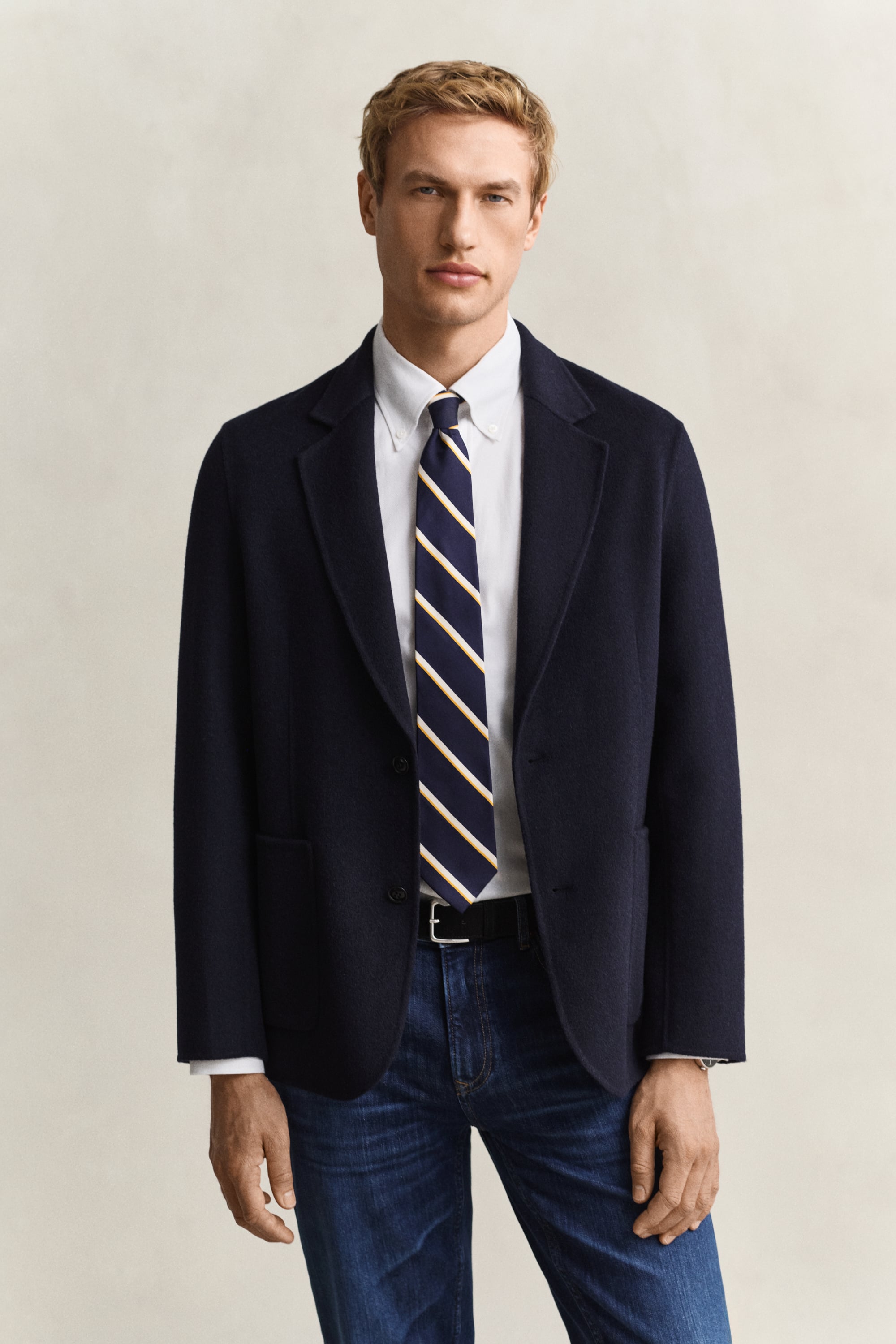 Gant Men's Navy Handstitched Blazer (46) Evening Blue