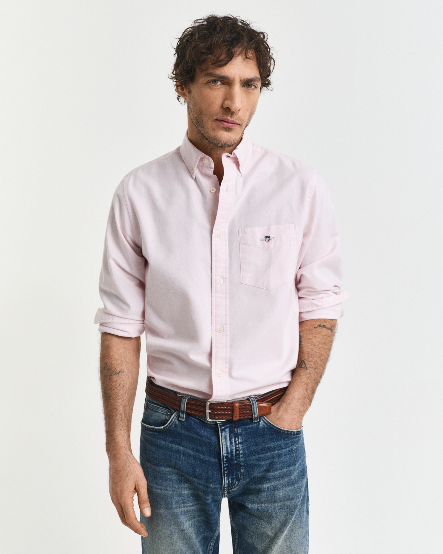 Gant Men's Light/Pink Regular Fit Classic Oxford Shirt ) Xxl
