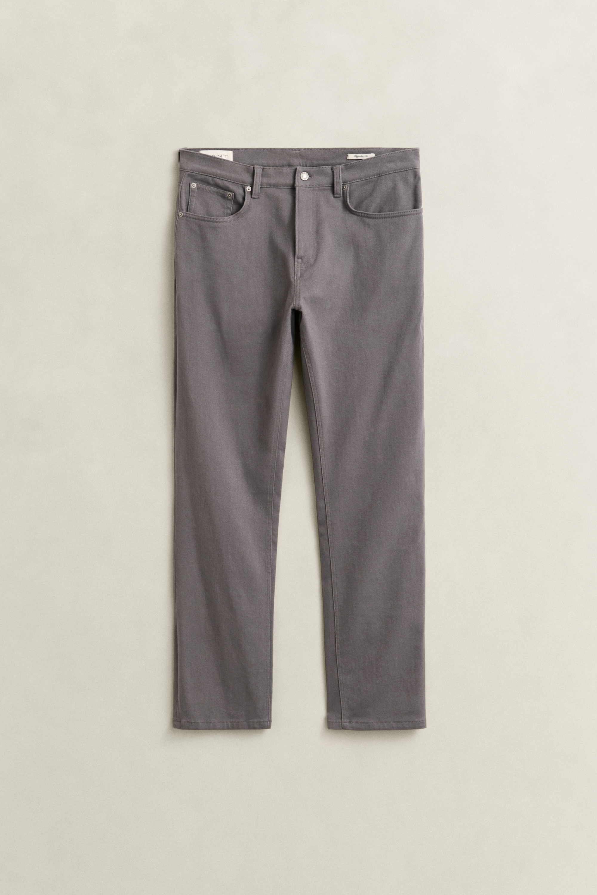 Gant Men's Dusky Anthracite Regular Fit Twill Jeans (42/32)