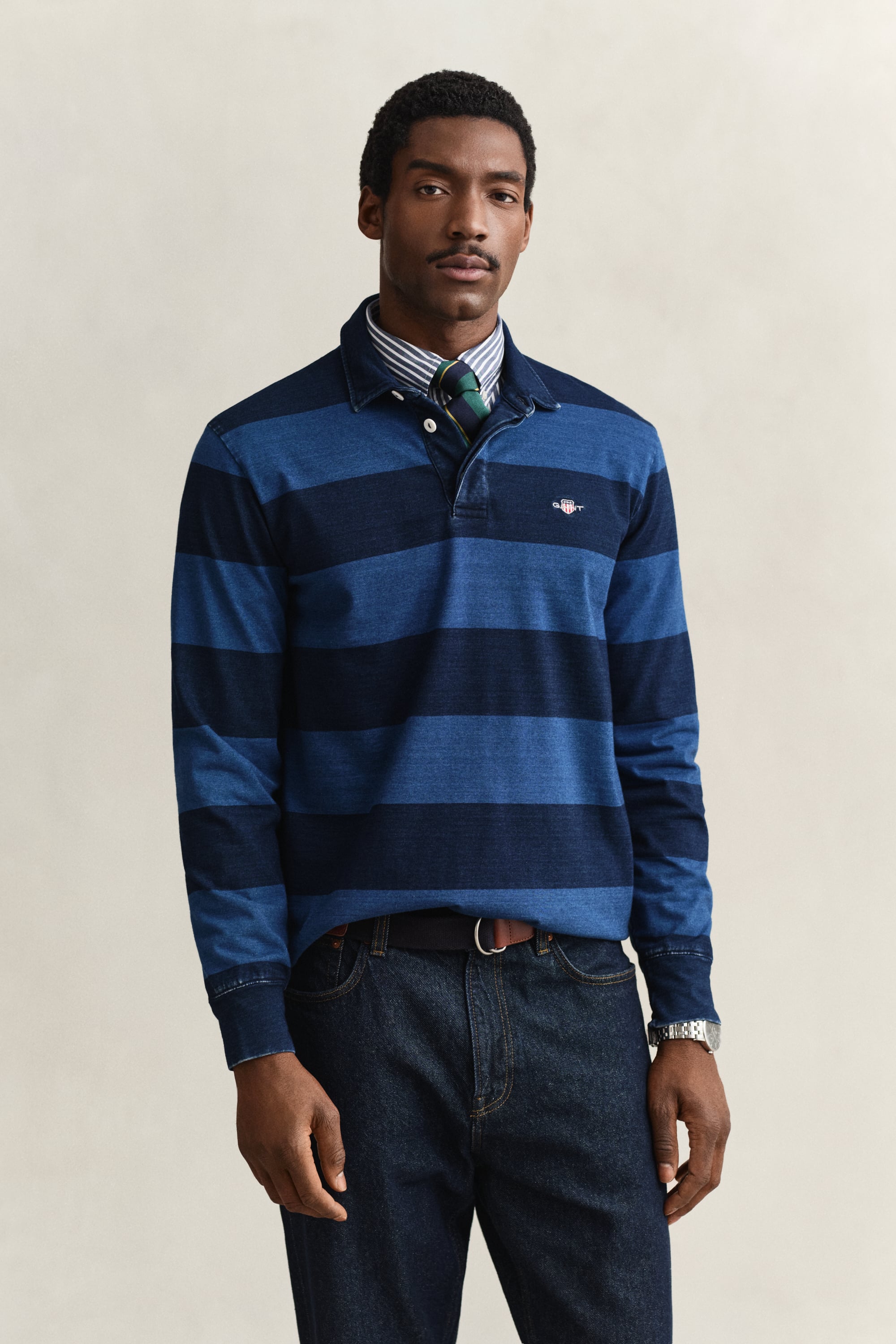 Gant Men's Navy Indigo Rugger (Xxl) Evening Blue
