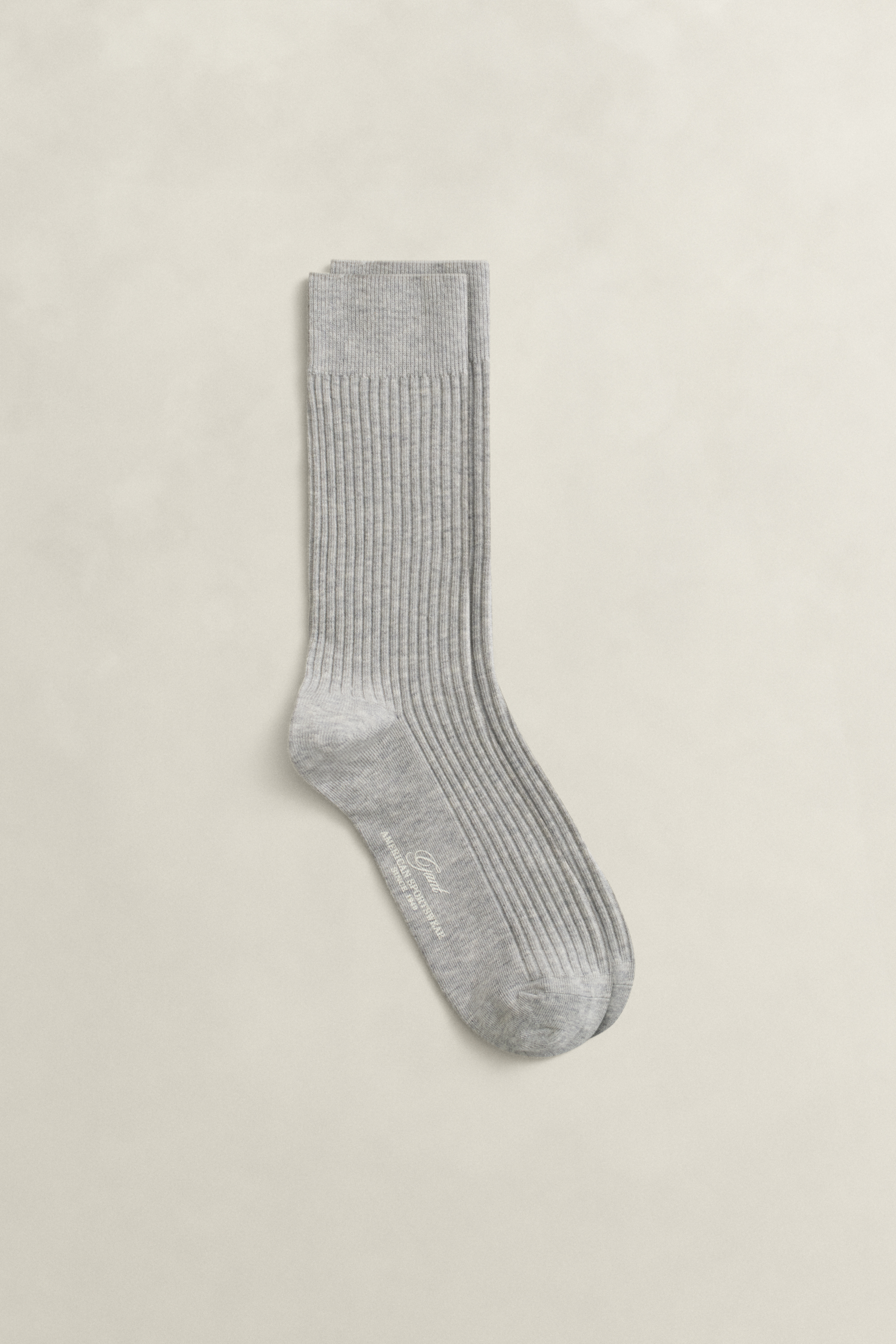 Gant Men's Light Grey Lightweight Sport Socks (40-42) Melange