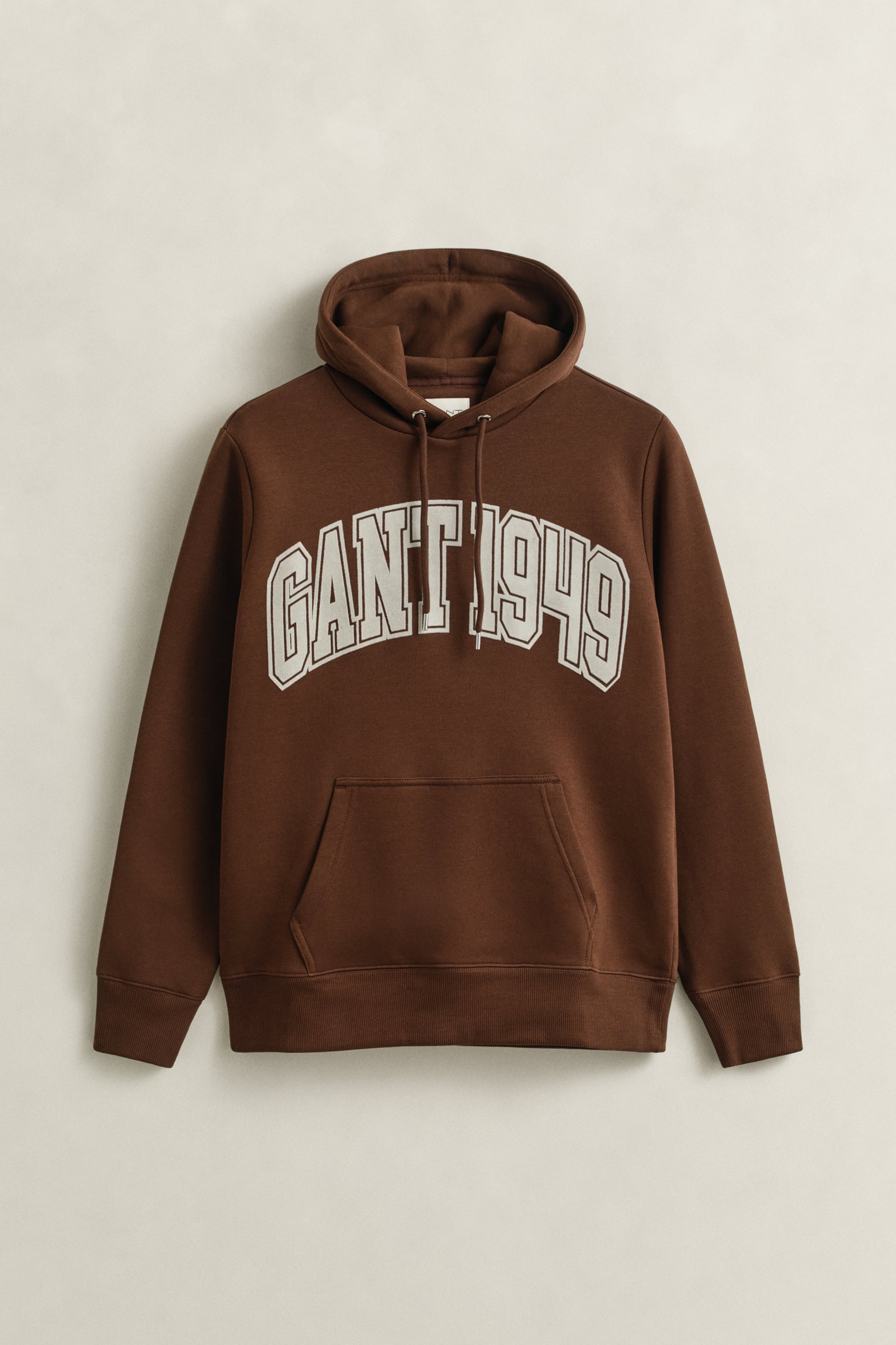 Gant Men's Brown Graphic Hoodie (S) Mahogany