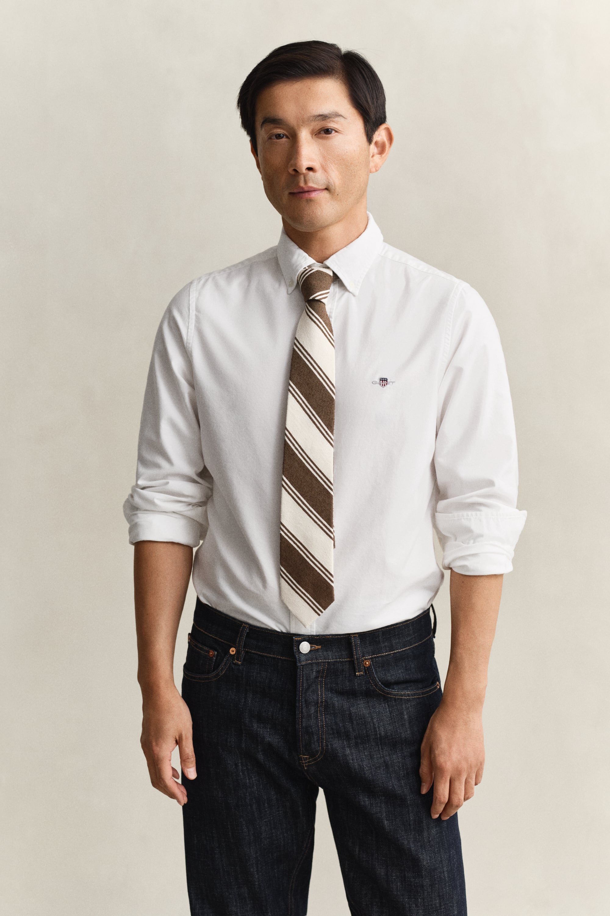 Gant Men's White Slim Fit Classic Oxford Shirt (Xxxl)