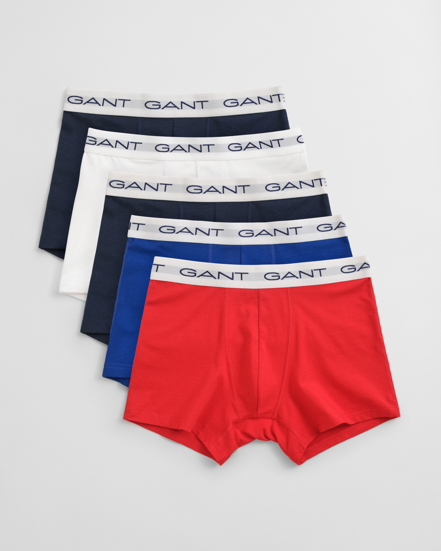 Gant Men's Multicolor 5-Pack Trunks (Xxxl)