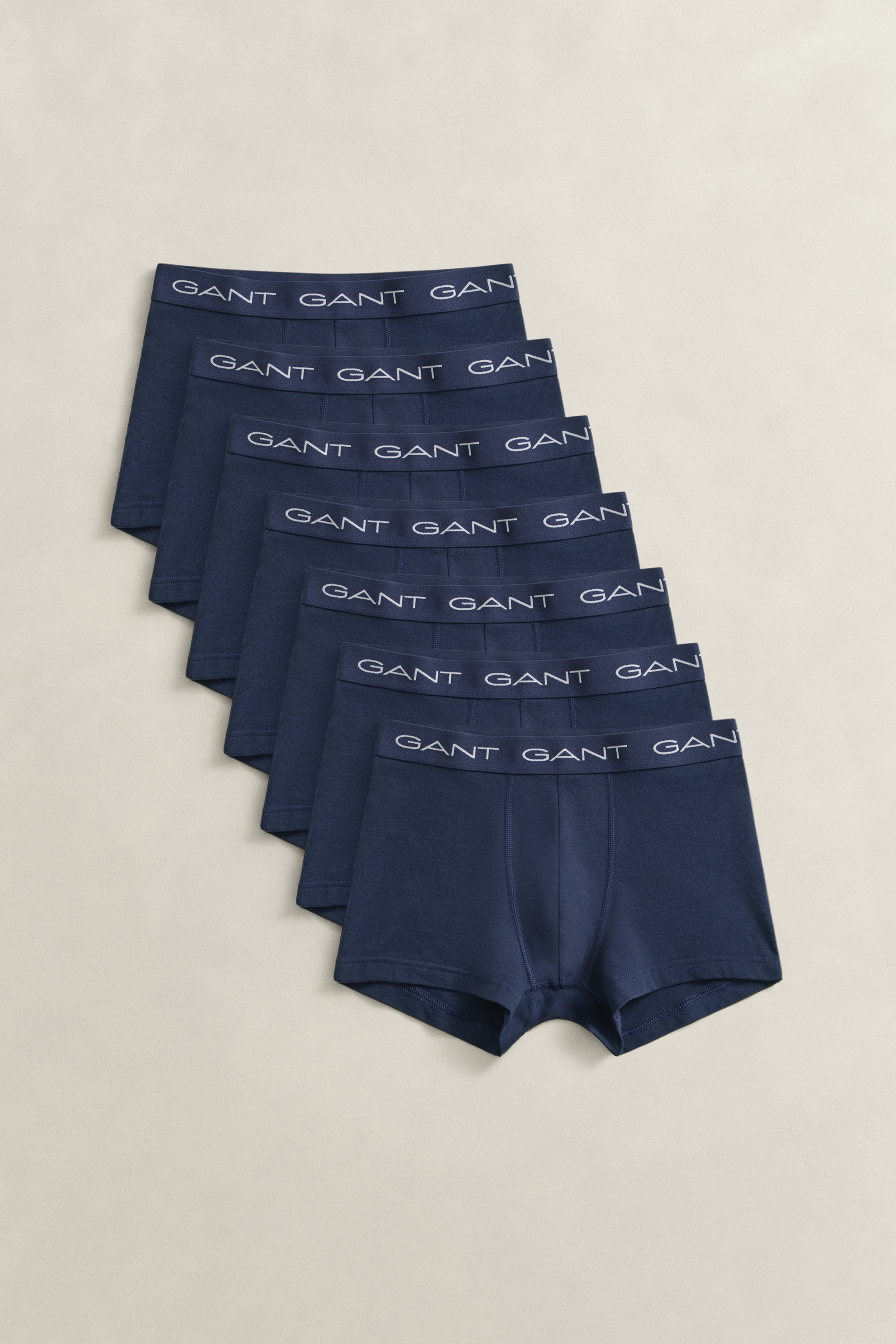 Gant Men's Navy 7-Pack Trunks (M) Marine