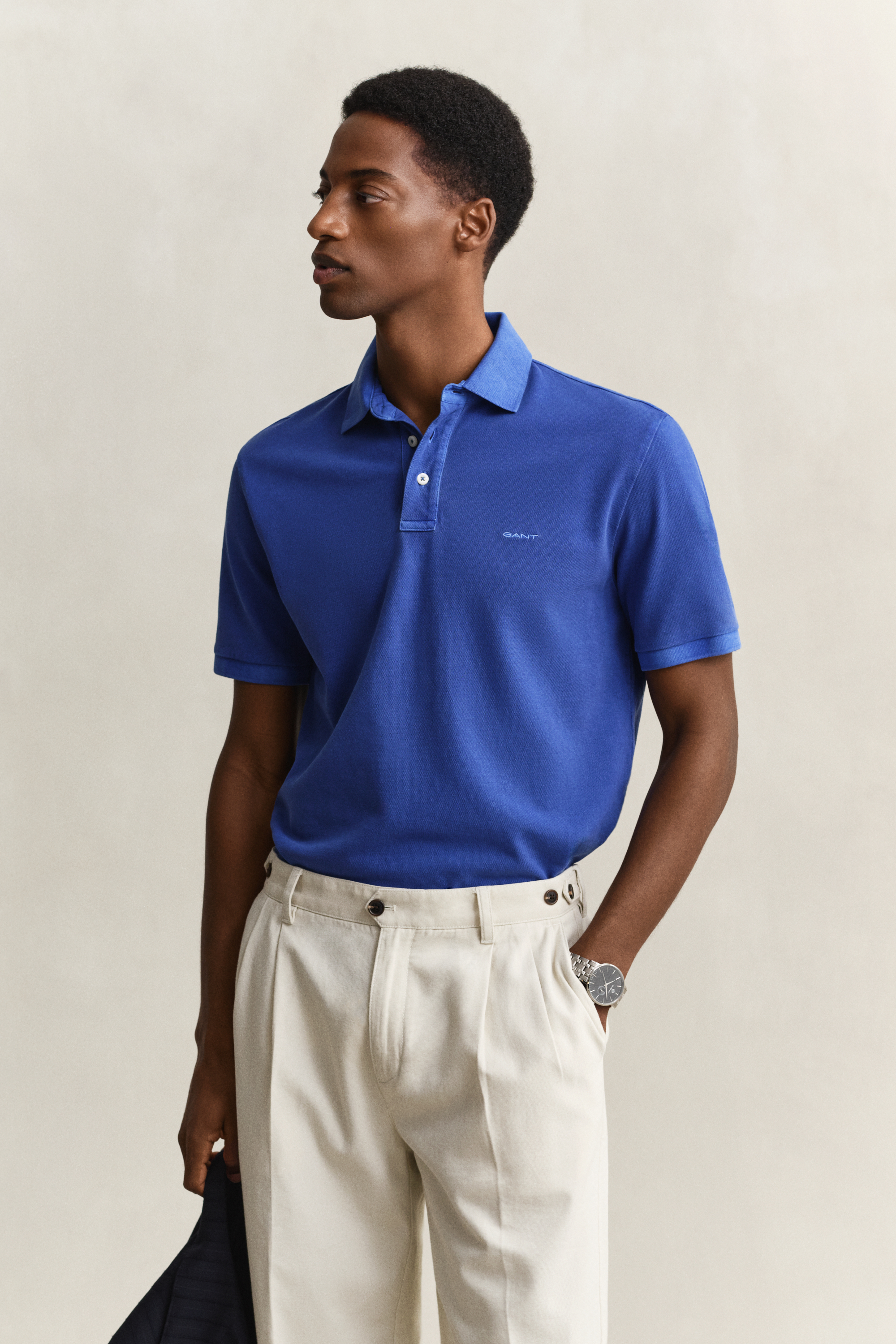 Gant Men's Royal Blue Sunfaded Polo Shirt (S)